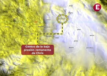 ‘Chris’ se debilita sobre Puebla y ahora es baja presión remanente
