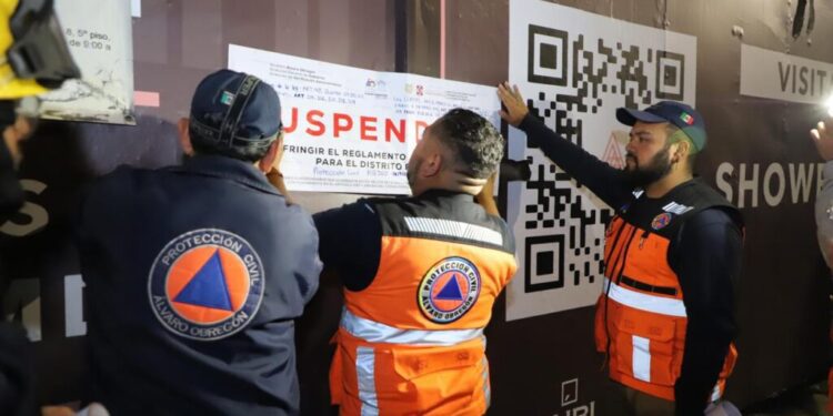 SUSPENDE ALCALDÍA ÁLVARO OBREGÓN OBRA EN PERIFÉRICO SUR 2950 POR RIESGO A LA POBLACIÓN