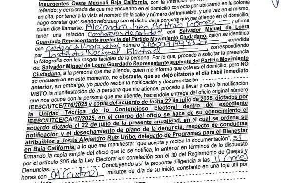 Ruiz Uribe es exonerado por el IEEBC tras denuncia por supuesta promoción personalizada