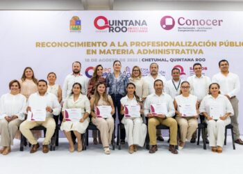 Estefanía Mercado reconoce el esfuerzo de la gobernadora en la profesionalización de los servidores públicos en Quintana Roo