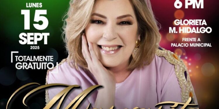 Anuncia Gobierno Municipal concierto para celebrar el Grito de Independencia con Margarita ‘La Diosa de la Cumbia’